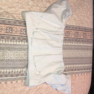 White off the shoulder bikini top